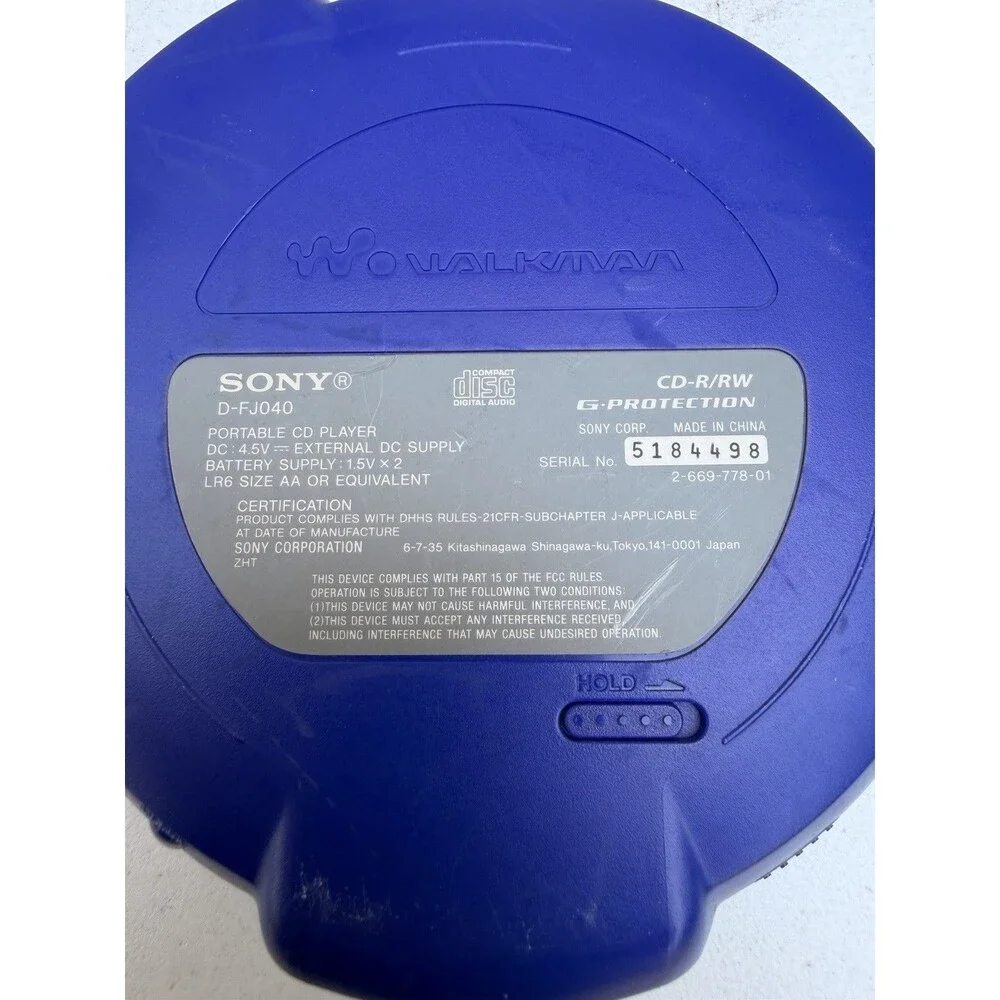 Sony walkman fj040